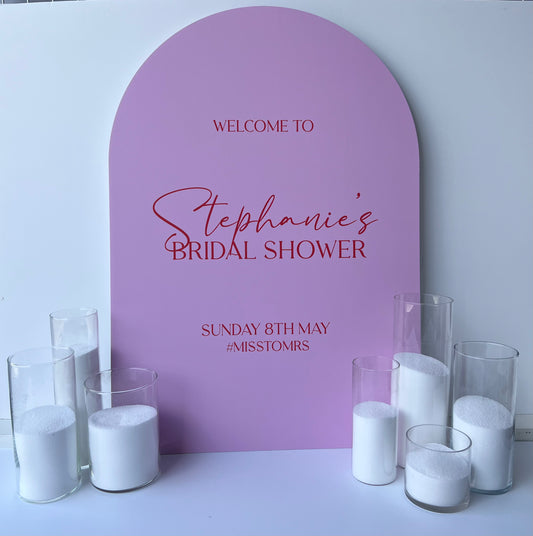 Stephanie Arch Welcome Sign