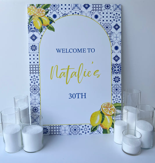 Natalie's Welcome Sign