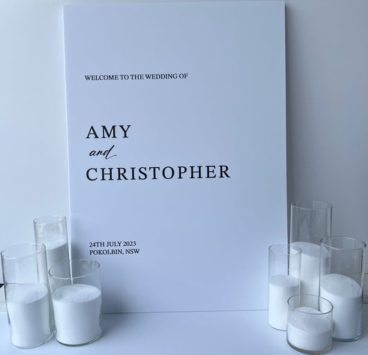 Amy Welcome Sign