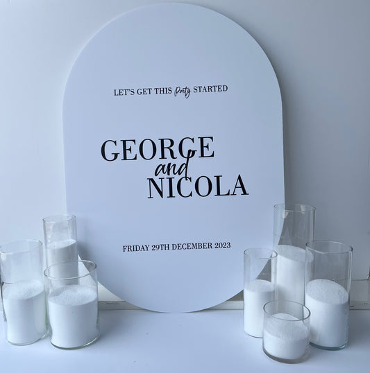 George Oval Welcome Sign